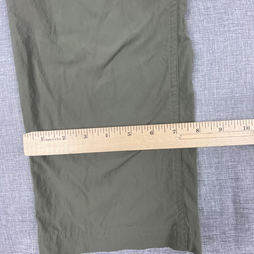 Free Fly Pants Mens 36x32 Green Nylon Khakis Lightweight Stretch Travel - Picture 4 of 12